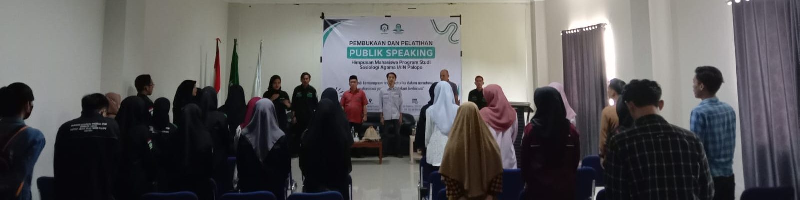 HMPS Sosiologi Agama Gelar Pelatihan Public Speaking, Dekan : Tolong Jaga Almamater, Diri, dan Agama